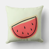 子供部屋モノグラムかわいらしlスイカlグリーン クッション (裏面)