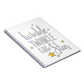 子供部屋ライムイメージトゥインクルトゥインクルリトルデザイン ノートブック (右側)