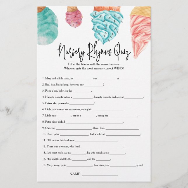 子供部屋ライムクイズスクープ赤ちゃんシャワーとは (正面)