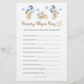 子供部屋ライムクイズテディベア少年ベイビーシャワー (正面)