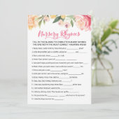 子供部屋ライムクイズベビーシャワーゲームカード 招待状 (スタンド正面)