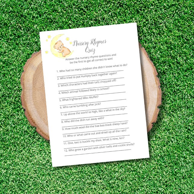 子供部屋ライムクイズベビー散水ゲームカード (クリエイターアップロード済み)