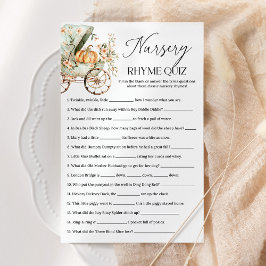 子供部屋ライムクイズ秋パンプキンベイビーシャワーゲーム