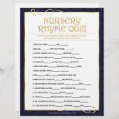 子供部屋ライムクイズ[ゴールデンブルー] レターヘッド (正面/裏面)