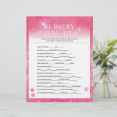 子供部屋ライムクイズ[スノーピンク] レターヘッド (スタンド正面)