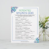 子供部屋ライムクイズ[青フローラ] レターヘッド (スタンド正面)