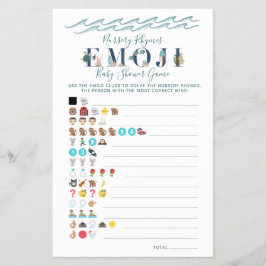 子供部屋ライムゲーム海赤ちゃんシャワーフライヤーの下 チラシ