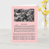 子供部屋ライムジャックとジルのグリーティングカード カード (黄色い花)