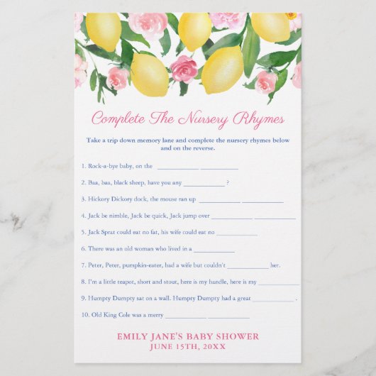 子供部屋ライムスゲームカード チラシ (正面)