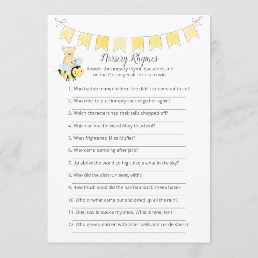 子供部屋ライムズゲームガールテディベアカード プログラム (正面)