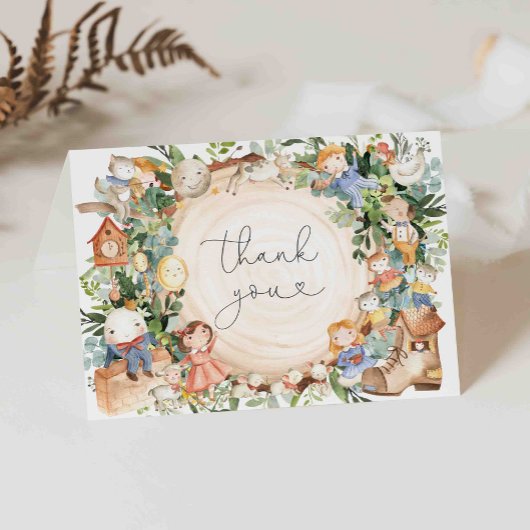 子供部屋ライムズベビーシャワーサンキューカード サンキューカード