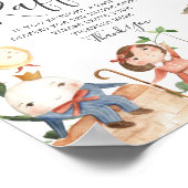 子供部屋ライムベビーシャワーおむつラッフルサイン ポスター (角)