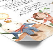 子供部屋ライムベビーシャワーおむつ思考サイン ポスター (角)