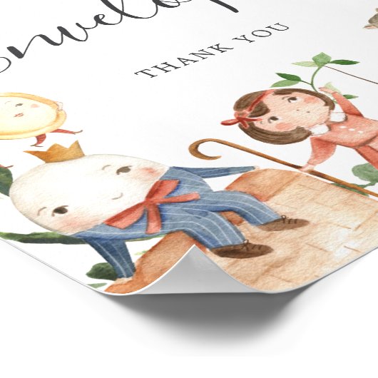 子供部屋ライムベビーシャワーアドレスエンベロープサイン ポスター (角)