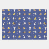 子供部屋ライムベビーシャワーギフトラップ ラッピングペーパーシート (正面3)