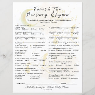 子供部屋ライムベビーシャワーゲームを終了