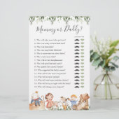 子供部屋ライムベビーシャワーモミーまたはダディーゲーム (スタンド正面)