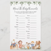 子供部屋ライムベビーシャワー名ベビー動物 (正面)