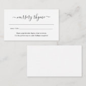 子供部屋ライムベビーシャワー招待状シンプル エンクロージャーカード (正面/裏面)