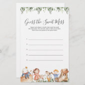 子供部屋ライムベビーシャワー甘い混乱を推測 (正面/裏面)