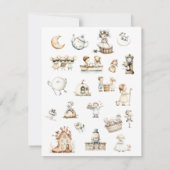 子供部屋ライムベビーシャワー サンキューカード (裏面)