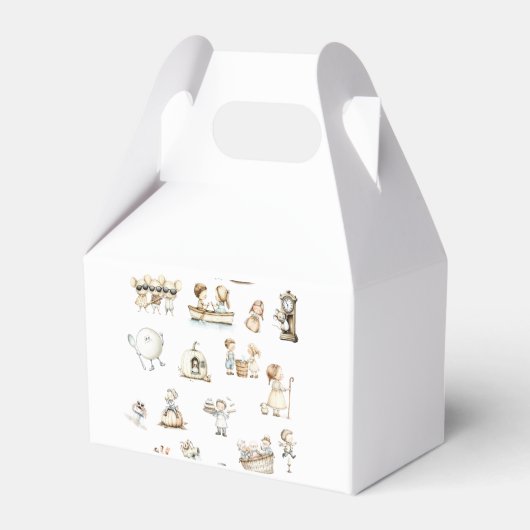 子供部屋ライムベビーシャワー フェイバーボックス (裏面サイド)