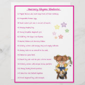 子供部屋ライムレトリックのゲーム – 女の子スタイル (正面/裏面)