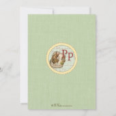 子供部屋ライム招待状-リトルピギーオンバック 招待状 (裏面)