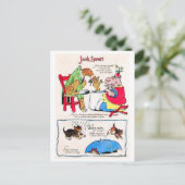 子供部屋ライム – ジャック・スプラット、雨、遠くに行 ポストカード (スタンド正面)