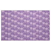 子供部屋ラクダの図画動物の紫色の布 ファブリック (ファットクウォーター)