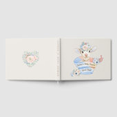 子供部屋ラムピンクブルーベビー ゲストブック (全面)