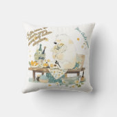 子供部屋ルームデコール – ポーラベア – カスタム文字 クッション (裏面)