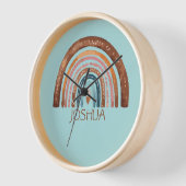 子供部屋レインボーズネームクロック 壁時計 (傾斜)