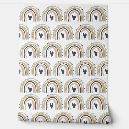 子供部屋壁紙 – ハートドットレインボーズ 壁紙