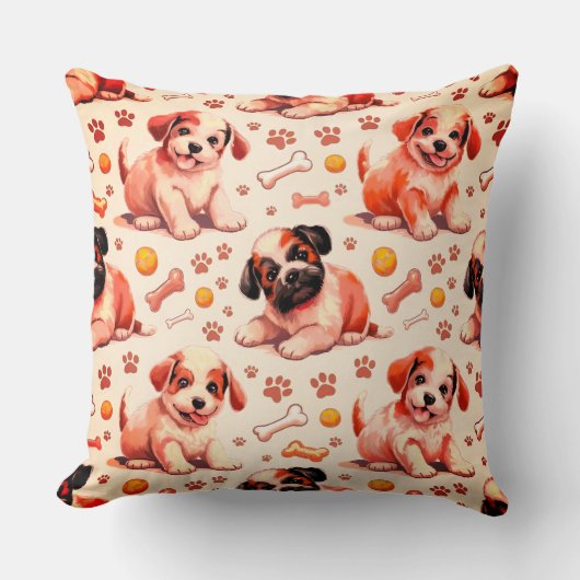 子供部屋子犬装飾用クッション クッション (正面)