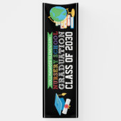 子供部屋学校卒業式またはパーティーバナー 横断幕 (縦)