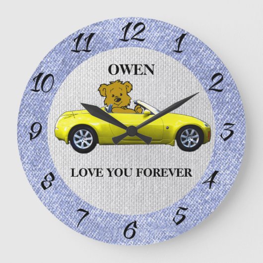 子供部屋時計 ラージ壁時計 (正面)