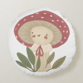 子供部屋水色リトルキノコベビー ラウンドクッション (裏面)