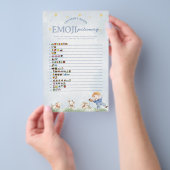 子供部屋流紋絵文字ピッショナベビーシャワーゲーム チラシ (ハンドル)