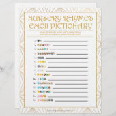 子供部屋流紋絵文字[ゴールデンライン] レターヘッド (正面/裏面)