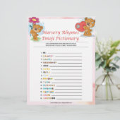 子供部屋流紋絵文字[テディベア] レターヘッド (スタンド正面)