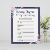 子供部屋流紋絵文字[フローラ枠] レターヘッド (スタンド正面)