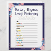 子供部屋流紋絵文字[フローラ枠] レターヘッド (正面/裏面)