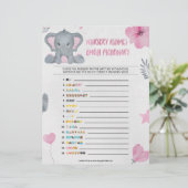 子供部屋流紋絵文字[ベビーゾウ] レターヘッド (スタンド正面)