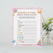 子供部屋流紋絵文字[ベビー基本ピンク] レターヘッド (スタンド正面)