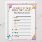 子供部屋流紋絵文字[ベビー基本ピンク] レターヘッド (正面/裏面)