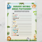 子供部屋流紋絵文字[動物テーマ] レターヘッド (正面/裏面)