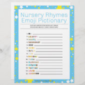 子供部屋流紋絵文字[星空の夜青 レターヘッド (正面/裏面)