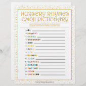 子供部屋流紋絵文字[金色の輝き] レターヘッド (正面/裏面)