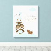 子供部屋男の赤ちゃんアート – 私は永遠にあなたを愛する キャンバスプリント (インサイチュ (ウッドフロア))